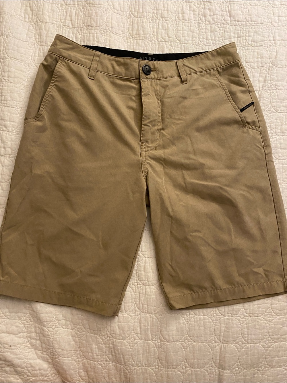 Kids' Tan Stretch Shorts - Comfortable Everyday Bottoms
